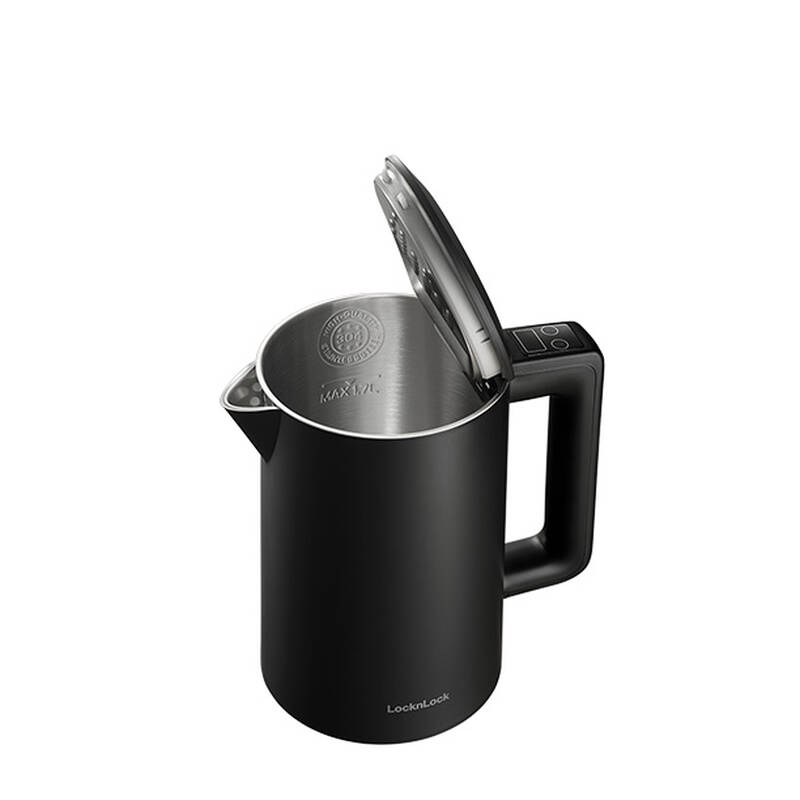 Ấm đun siêu tốc Locknlock Digital electric kettle 220-240V, 50/60Hz, 1850-2200W,1.7L 2 Màu (Đen, Trắng) - EJK226 image number null